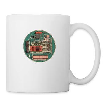Circuits d’antan : la technologie en détail ! - Mug blanc - blanc - Droite