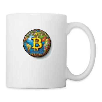Bitcoin Global: Die Währung ohne Grenzen! - Tasse - Weiß - Rechts