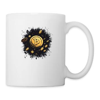 Explosion du bitcoin : le pouvoir de la monnaie numérique - Mug blanc - blanc - Droite