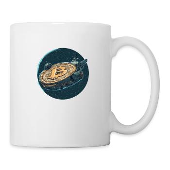 Bitcoin Odyssey: Die Zukunft hebt ab! - Tasse - Weiß - Rechts