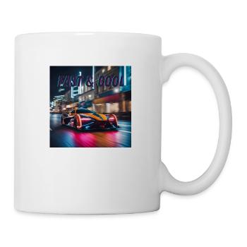 Fast und Cool - Tasse - Weiß - Rechts