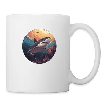 Majestät der Meere: Der König der Tiefen! - Tasse - Weiß - Rechts