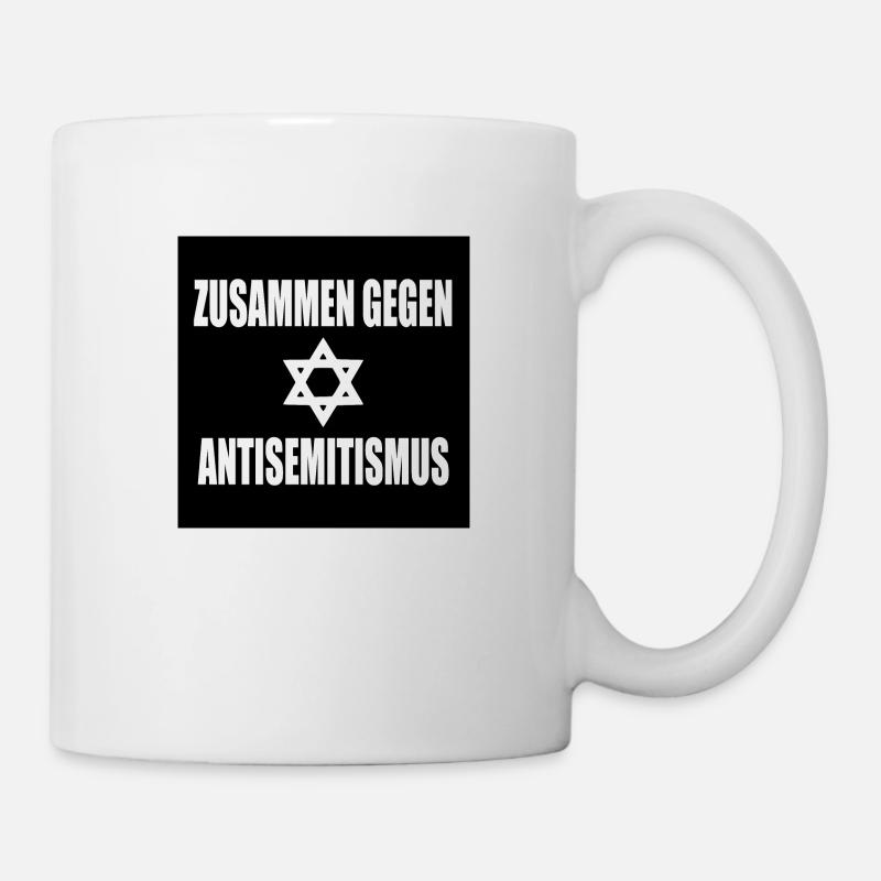 zusammen gegen antisemitismus - Tasse - Weiß