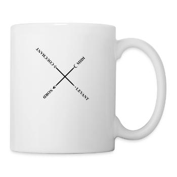 Kompass stieg aus den Steinbrüchen unter Paris - Tasse - Weiß - Rechts