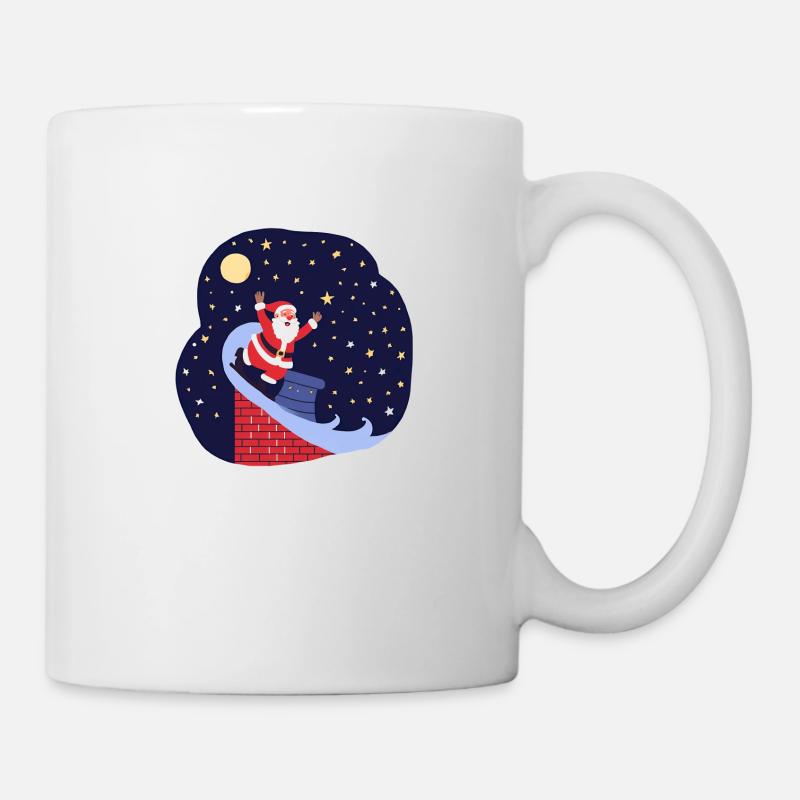 Le Père Noël arrive - Mug blanc - blanc