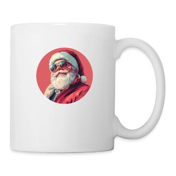 Coole Weihnachten: Santa in neuer Optik! - Tasse - Weiß - Rechts