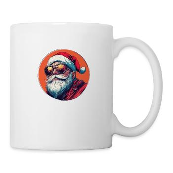 Santa with style: Christmas in a cool look! - Mug - white - Right