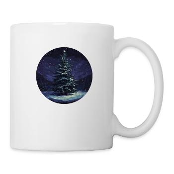 Winter Tranquility: The Glowing Tree - Mug - white - Right