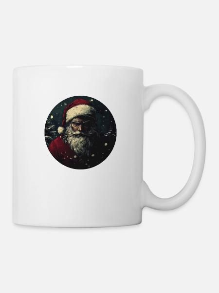 Der Entschlossene Weihnachtsmann - Tasse - Weiß