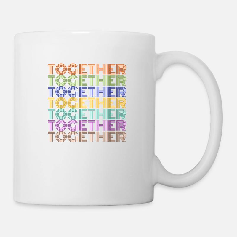 Together Schrift Geschenk - Tasse - Weiß