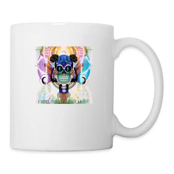 Totenkopf hell - Tasse - Weiß - Rechts
