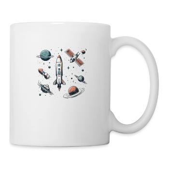 Aventures dans l’espace : explorez l’univers - Mug blanc - blanc - Droite