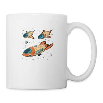 Retro Starships: A Galactic Adventure - Mug - white - Right