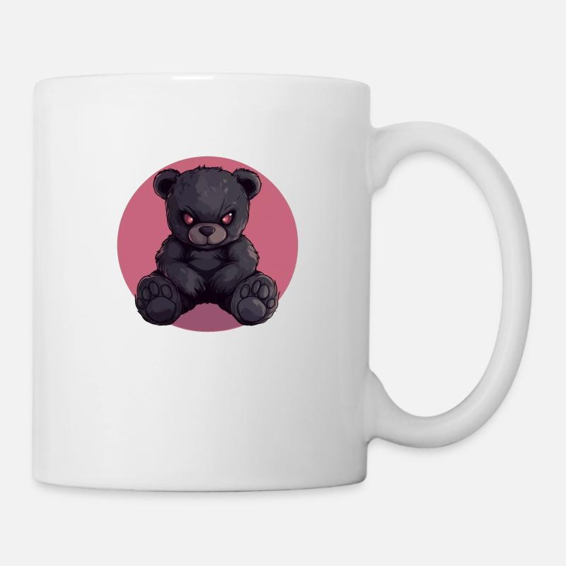 Furchtloser Teddybär: Dunkelheit mit Stil - Tasse - Weiß