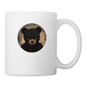 Fearless Teddy : l’élégance sombre - Mug blanc - blanc - Droite