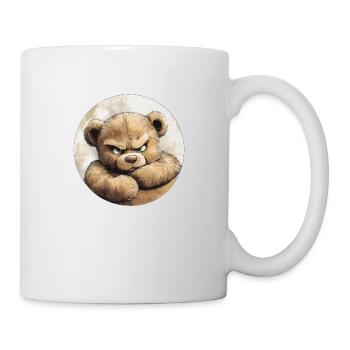 Grummel Teddy: Süß und stur - Tasse - Weiß - Rechts