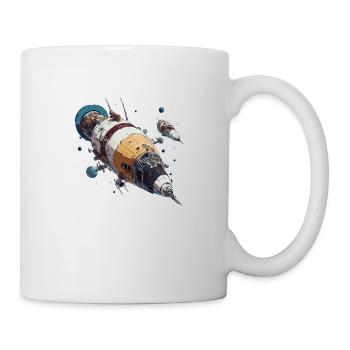 Vision de l’avenir du voyage spatial : la nouvelle ère de l’Al - Mug blanc - blanc - Droite