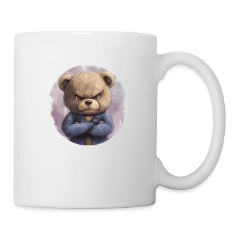 Ober-Teddy : Courageux et déterminé - Mug blanc - blanc - Droite