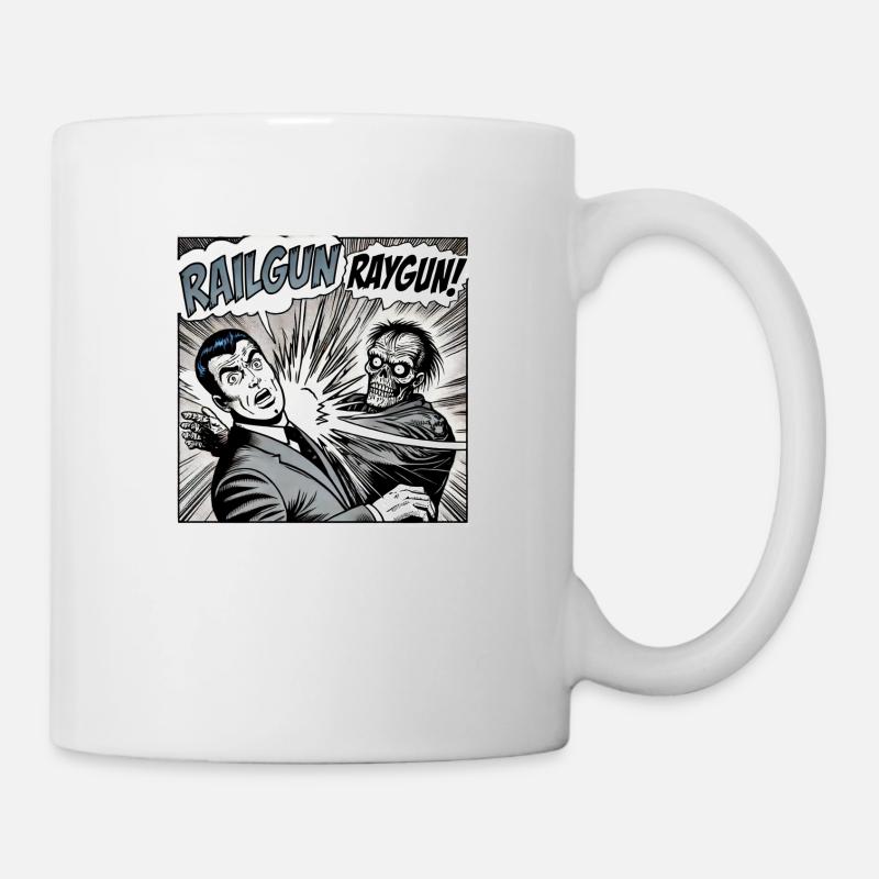Raygun, not Railgun! - Tasse - Weiß