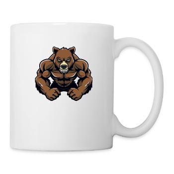 Bär Comic - Tasse - Weiß - Rechts