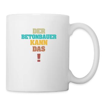 Cadeau pour le bétonnier - Mug blanc - blanc - Droite