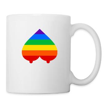 Regenbogen - Tasse - Weiß - Rechts