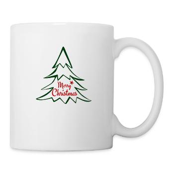 Christmas tree star - Mug - white - Right