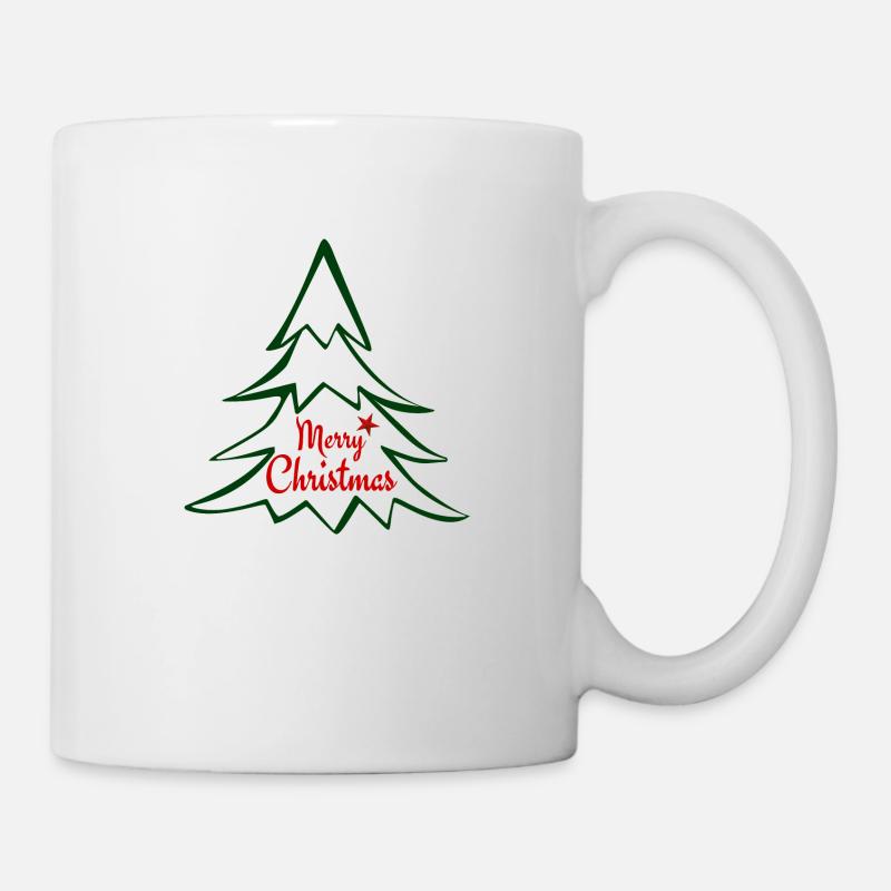 Christmas tree star - Tasse - Weiß