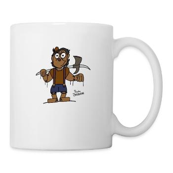 Marionette als Barbar (bunt) - Tasse - Weiß - Rechts