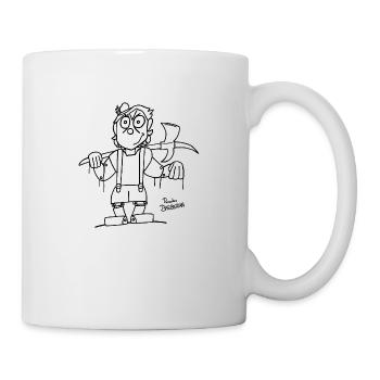 Marionette als Barbar (weiß) - Tasse - Weiß - Rechts