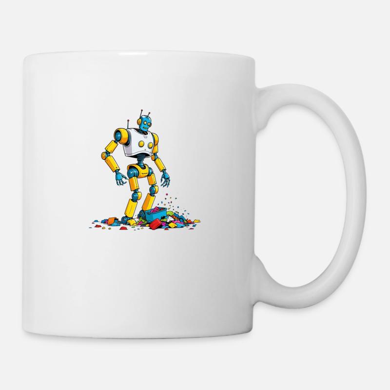 Quand l’IA essaie de nettoyer - Mug blanc - blanc