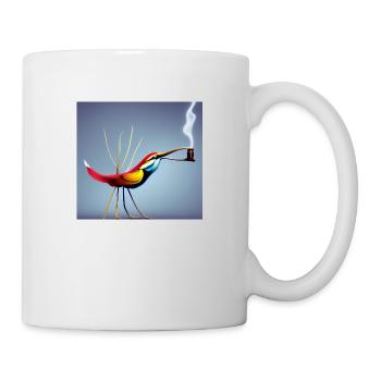 Autiactis Art - Oiseau de café - Mug blanc - blanc - Droite