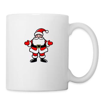 Weihnachtsmann, santa claus figure Święty Mikołaj - Tasse - Weiß - Rechts