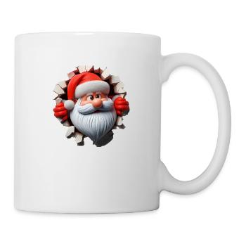 Santa in the hole from the front 4 - Mug - white - Right