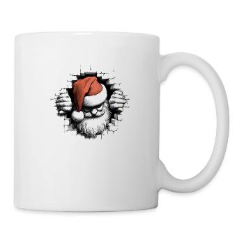 Santa in the hole from the front 5 - Mug - white - Right
