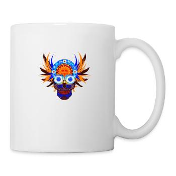 Crâne 15 - Mug blanc - blanc - Droite