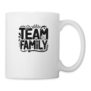 Team-Familie - Tasse - Weiß - Rechts