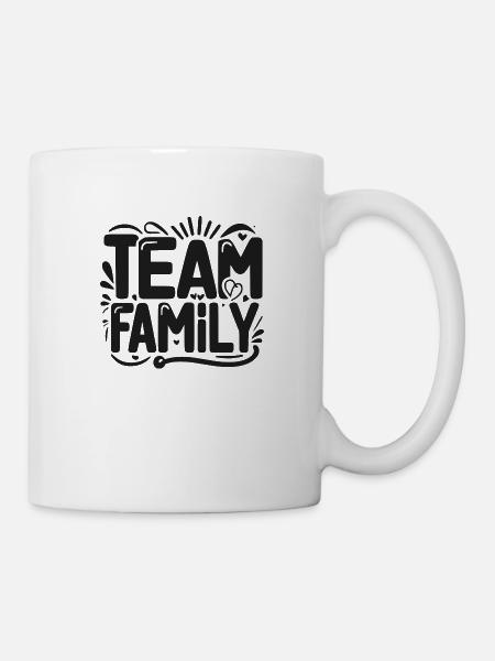 Team-Familie - Tasse - Weiß