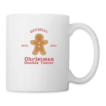 Lustiger Spruch / Official Christmas Cookie Tester - Tasse - Weiß - Rechts