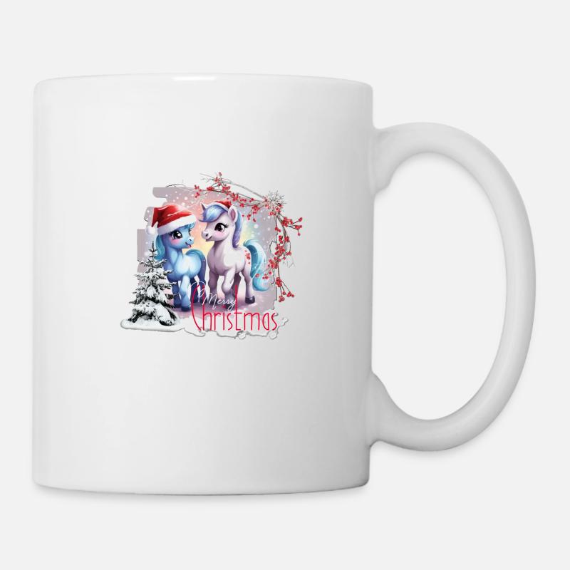MerryChristmasPonys - Tasse - Weiß
