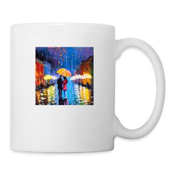 Lichter der Nacht - Tasse - Weiß - Rechts
