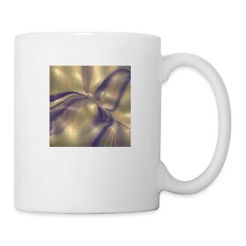 Blue pattern on gold! - Mug - white - Right