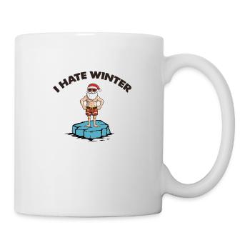 weihnachtsmann eisscholle winter - Tasse - Weiß - Rechts