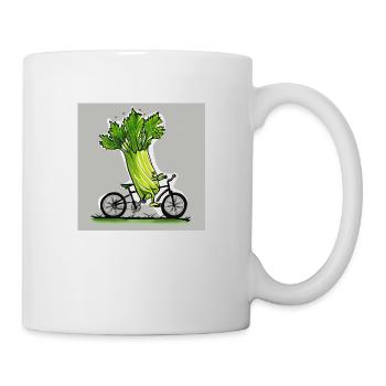 Poireau cycliste - Mug blanc - blanc - Droite