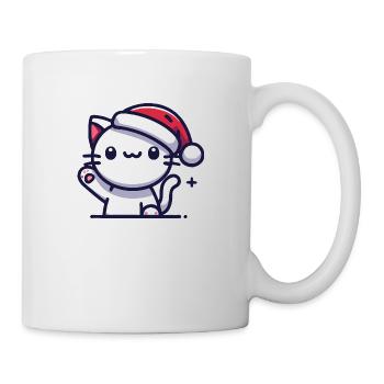 Cat with Santa hat - Mug - white - Right