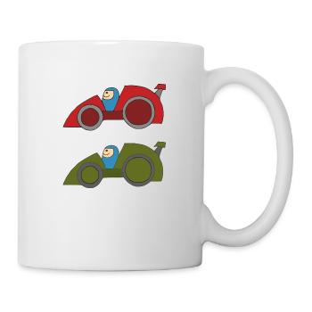 autorennen 2 - Tasse - Weiß - Rechts