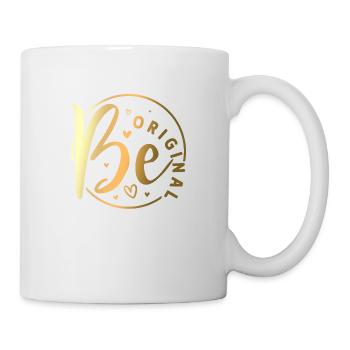 Seien Sie original Vektor Design Symbol Retro Zitat Etikett - Tasse - Weiß - Rechts