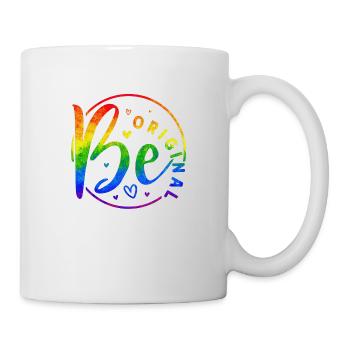 Be original vector design symbol retro quote label - Mug - white - Right
