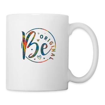 Be original vector design symbol retro quote label - Mug - white - Right