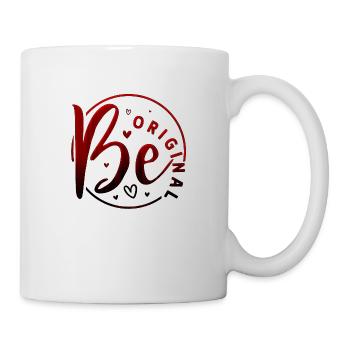 Be original vector design symbol retro quote label - Mug - white - Right